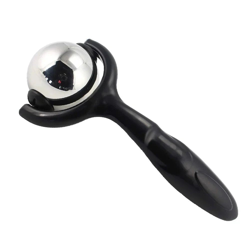 Rolo de Massagem de Aço Inoxidável Massagem de Tecidos Profundos Preto