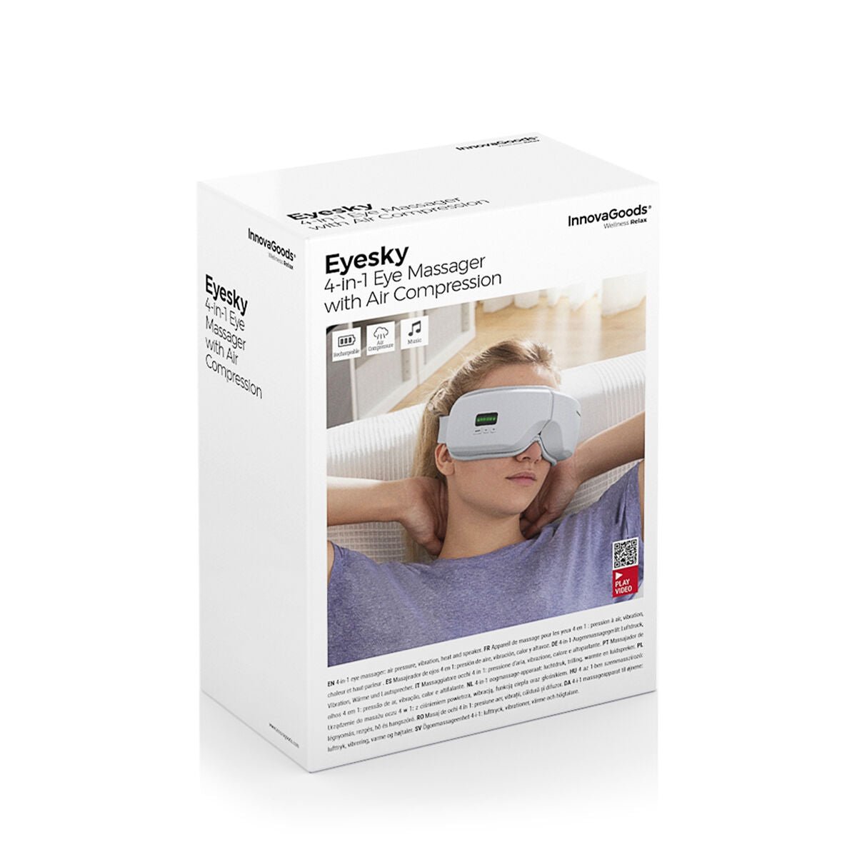 Massajador de Olhos 4 em 1 com Compressão de Ar Eyesky InnovaGoods