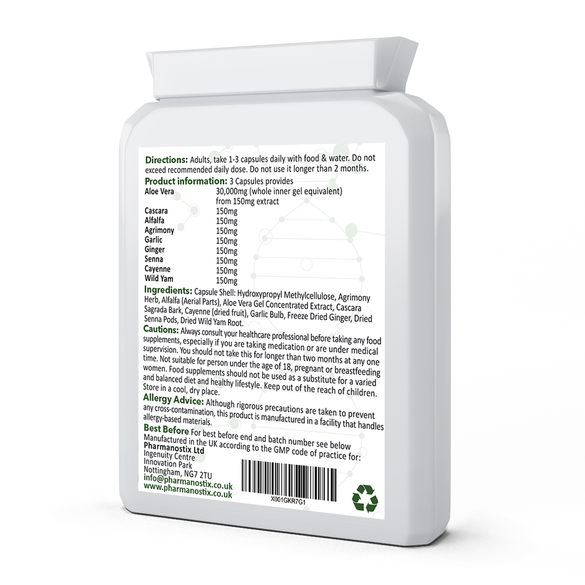 Aloe Vera Complex Plus - 90 Cápsulas Vegan