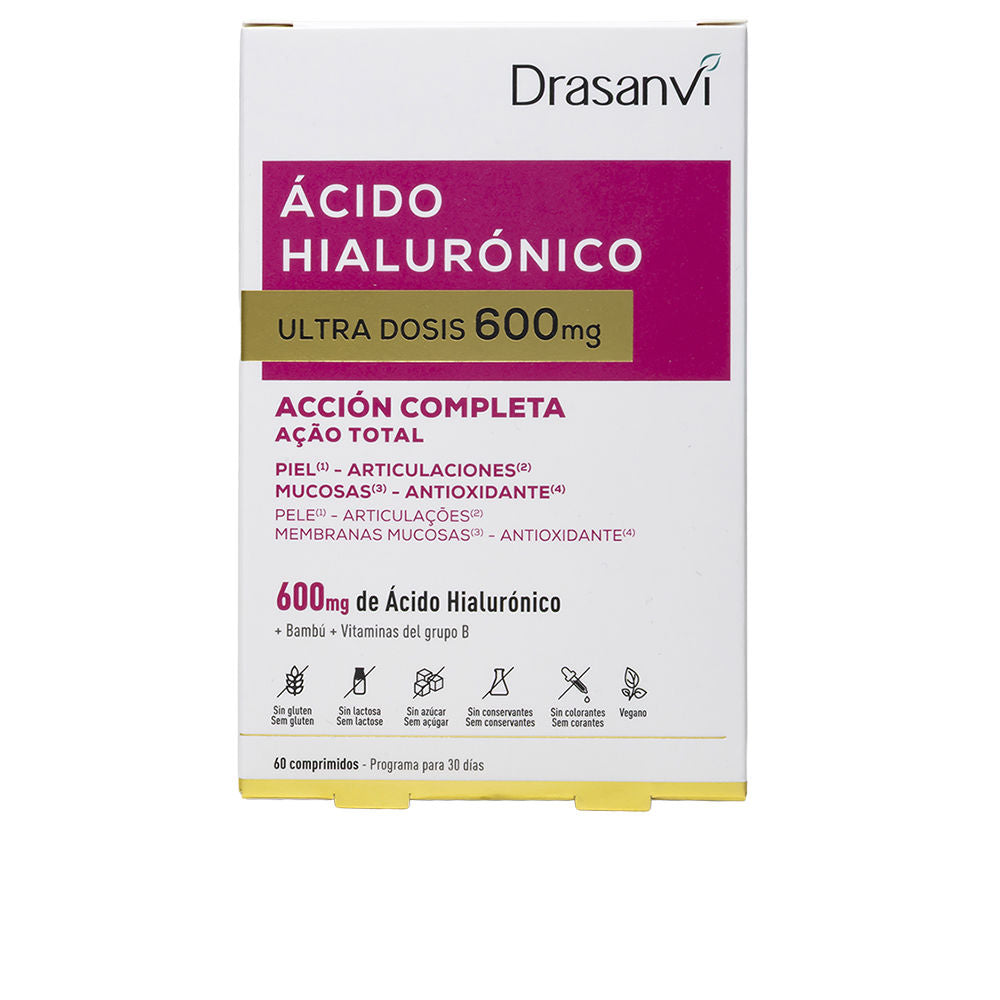 Ácido Hialurónico Ultra Dose 600 mg comprimidos 60 unidades